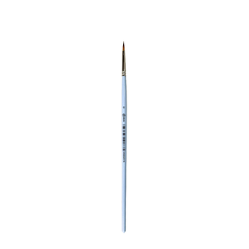 Пензель Синтетика кругла широка 6604RS №0, коротка ручка, 6604RS0, 99IDEAS
