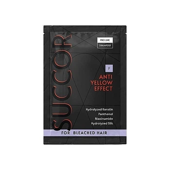 Шампунь от желтизны для осветленных волос - Succor Anti Yellow Effect Shampoo (пробник) 10ml (1433721-25639082)