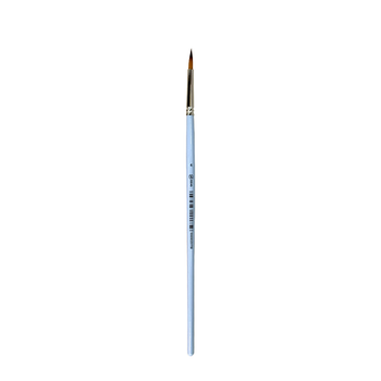 Пензель Синтетика кругла широка 6604RS №4, коротка ручка, 6604RS4, 99IDEAS
