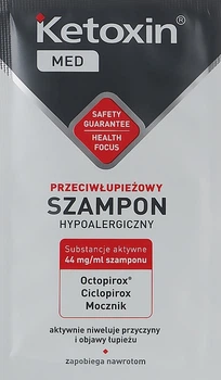 Шампунь для волосся проти лупи - L'Biotica Ketoxin Forte Strengthcting Anti-Dandruff Hypoallergenic Shampoo (пробник) 6ml