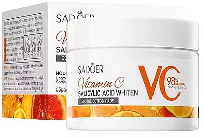 Педи з саліциловою кислотою та вітаміном С - Sadoer Vitamin C 55шт.
