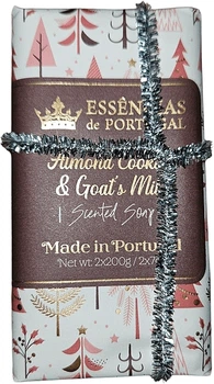 Набір мила "Міндальне печиво та козяче молоко" - Essencias De Portugal Merry Red Trees Cookie & Goat's Milk Scented Soap (1424066-27130260)