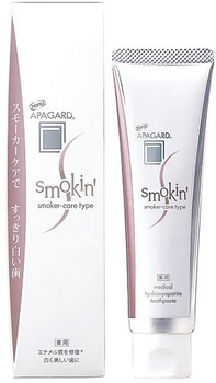 Паста для особого ухода за зубной эмалью курильщиков - Apagard Smokin Nano 105g (1435395-29026572)