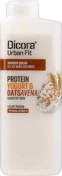 Кремовий гель для душу "Протеїновий йогурт та вівсянка" - Dicora Urban Fit Shower Cream Protein Yogurt & Oats Avena 825ml