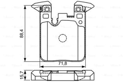 Колодки гальмівні дискові задні Bosch (0986495335)