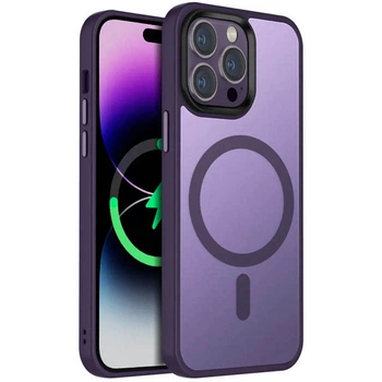 Чохол Ummi Colorful with MagSafe для iPhone 13 Pro Max для телефону магнітна зарядка Айфон 13 про макс Dark Purple