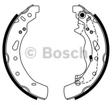 Колодки гальмівні барабанні задні Bosch (0986487767)