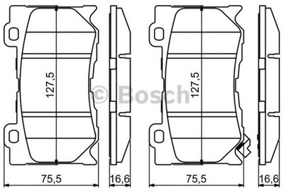 Колодки тормозные дисковые передние Bosch (0986494707)