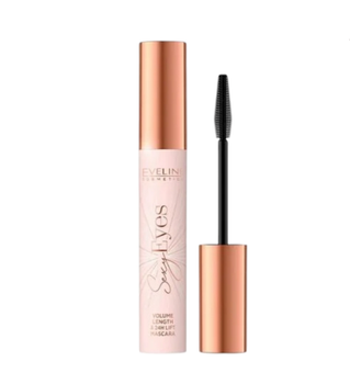 Туш для вій Eveline Sexy Eyes Volume Length 24h Lift Mascara Об'ємна та подовжуюча з ефектом ліфтингу Чорна 7 мл 7866