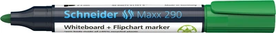 Набор маркеров для досок и флипчартов Schneider Maxx 290 1-3 мм Зеленый 10 шт (S129004)