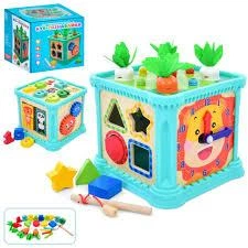 Деревянная игрушка Куб развивающий сортер Tree Toys MD0835