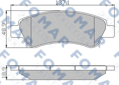 Колодки гальмівні дискові задні FOMAR (FO 924381)
