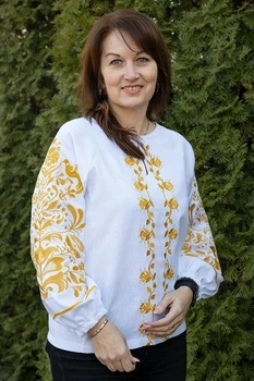 Жіноча вишиванка V&V Пташки XXL Білий (301013193-100)