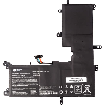 Аккумулятор PowerPlant для ноутбуков Asus VivoBook Flip 14 TP410UA (B31N1705) 11.52V 3653mAh (NB432141)