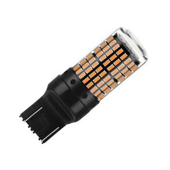 Оранжевая светодиодная автолампа Т20 W21/5W 7443, 3014х144smd, 24 Вт, 12-24В