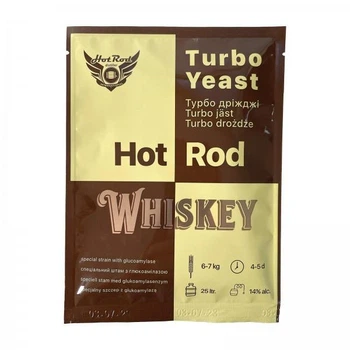 Дріжджі турбо Whiskey Hot Rod, 71 г, на 25 л