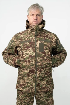 Куртка демісезонна Хижак НГУ Softshell Чоловіча з капюшоном M(48)