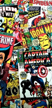 Дерев'яний класичний пазл Marvel Comics, А5, Картонна коробка 35 елементів