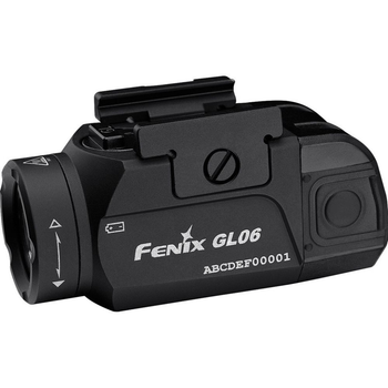 Тактичний ліхтарик Fenix GL06 для пістолета: для поліції та охорони, компактний 600 лм