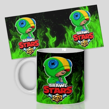 Кружка керамическая с принтом от WONKEY " Brawl stars " 330мл 23046