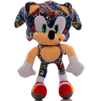 Игрушка Соник sticker bomb, мягкая игрушка из «Sonic the Hedgehog» для детей (арт 13728)