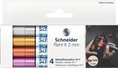 Набор маркеров Schneider металлик Paint-It 2.0 мм 4 шт (ML01111501)