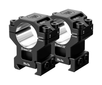 Кільця Discovery Scope Mount Rings 7075AL (25.4 мм) Medium на Picatinny. ВН - 19.3 мм