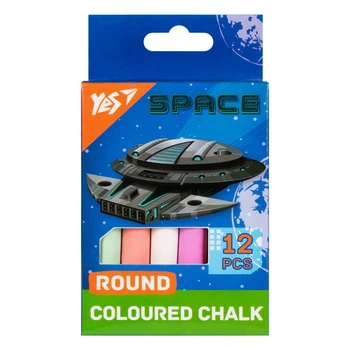 Мел цветной Yes Space 12 шт круглый
