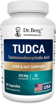 Добавка премиум-класса для здоровья печени и пищеварения Dr. Berg TUDCA 30 капсул