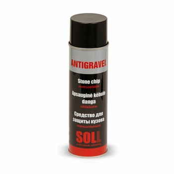 Антигравий (аэрозоль) 500 мл черный SOLL