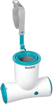 Фільтруючий насос для басейну Bestway Skimatic FlowClear 2574 л/год зі скіммером + змінний фільтр (6941607365519)