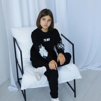 Свитшот подростковый для девушки Gbi Teens Its my Черный на рост 158 (13768)