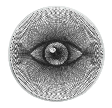 Картина нитками ArtLover Глаз string art 50 см