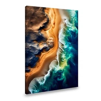 Картина на холсте Абстракция тёмное море 120x80 см (115VP_XL)