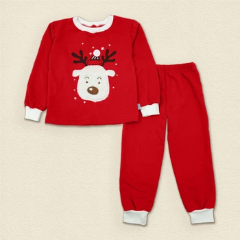 Детская пижама на подростка из теплой ткани с начесом Dexter`s rudolf 134 см