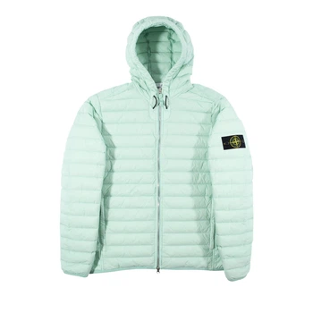 Куртка чоловіча Stone Island Logo-Patch Padded L Бірюзовий (741544525-V0044)