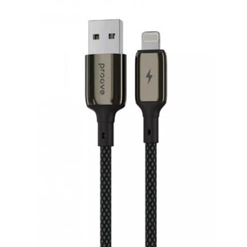 Кабель Proove Dense Metal Lightning 2,4A (1m) Black (CCDM20001101)