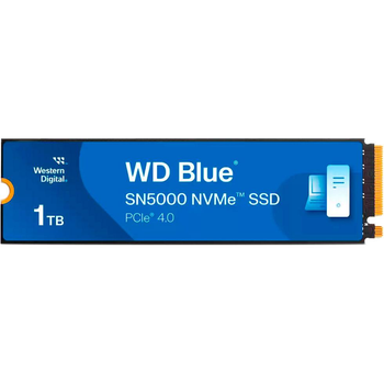 Накопичувач SSD M.2 NVMe 1TB WD Blue SN5000 3D TLC (WDS100T4B0E)