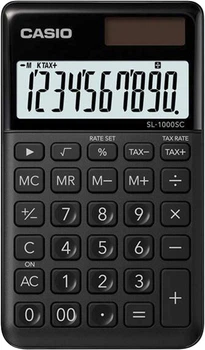 Калькулятор карманный Casio 10 разрядов Черный (SL-1000SC-BK-W-EP)