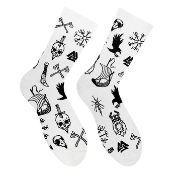 Носки NOSKAR Nordic Tattoo White 41-46