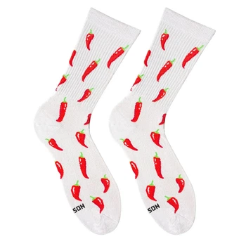 Носки NOSKAR Chili Pepper White 41-46