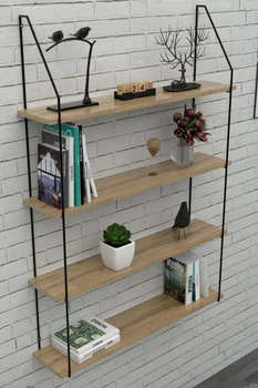 Настенная полка в стиле лофт EcoLoft Ardelle DSP-1162 Дуб Аппалачи