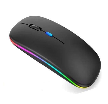 Мышка беспроводная с аккумулятором Bluetooth + 2.4 GHz 1600DPI Izumi Type-C Black