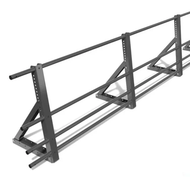 Кровельное ограждение Oberig H600мм с снегозадержателем Фальц, Ral 9005