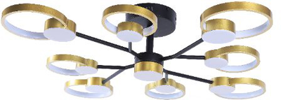Люстра Sirius Ш 1313/9 Black+Gold