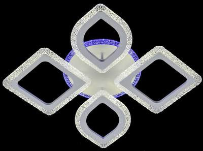 Люстра VALESO V 3207-2+2C WH с пультом светодиодная LED на кухню, для гостинной, для спальни