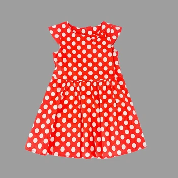 Платье Bembi, арт. 172/74, красное в горошек, 9 мес., 74 см