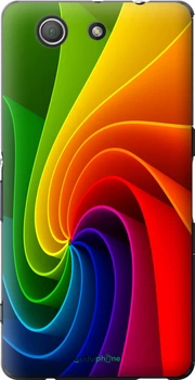 Чехол на Sony Xperia Z3 Compact D5803 Радужный вихрь "747u-277"