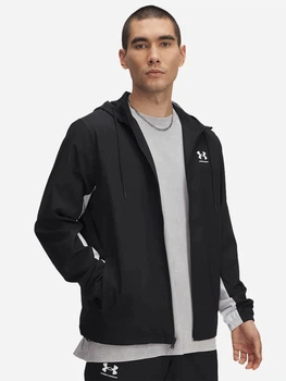 Спортивна кофта чоловіча Under Armour Ua Rival Wvn Windbreaker 1390149-001 M Чорна (197779850360)