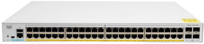 Switch Cisco Catalyst 1000 48x 10/100/1000 Ethernet PoE+ and 370W PoE budget ports, 4x 1G SFP uplinks (C1000-48P-4G-L)